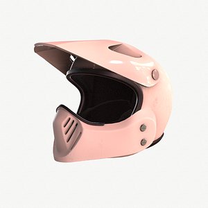 Motocross helmet Arai MX A Classic Cue Ball White 3D model