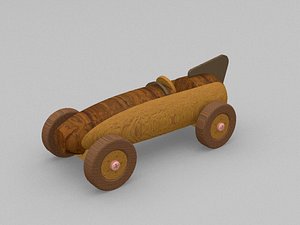 3D vintage toy car racer