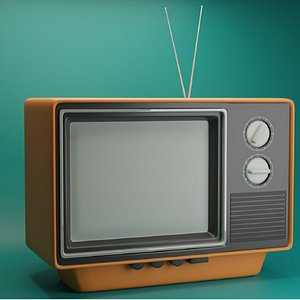 Old Vintage TV - 3D Model by Alessandro2595