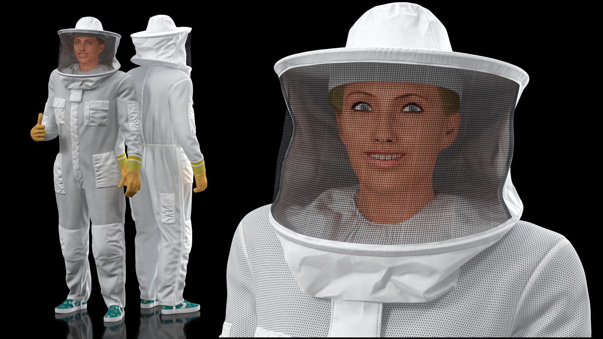 3D woman beekeeper suit rigged https://p.turbosquid.com/ts-thumb/1E/DPRq4f/wpEWMY2E/womanbeekeeperinsuitrigged3dsmodel002/jpg/1605320916/1920x1080/fit_q87/aa7107066bd38425c225c6aa5d8845c8b75f7722/womanbeekeeperinsuitrigged3dsmodel002.jpg