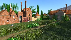 rural scene 3D model