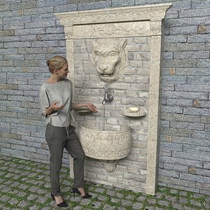 Historic Fountain 3D model