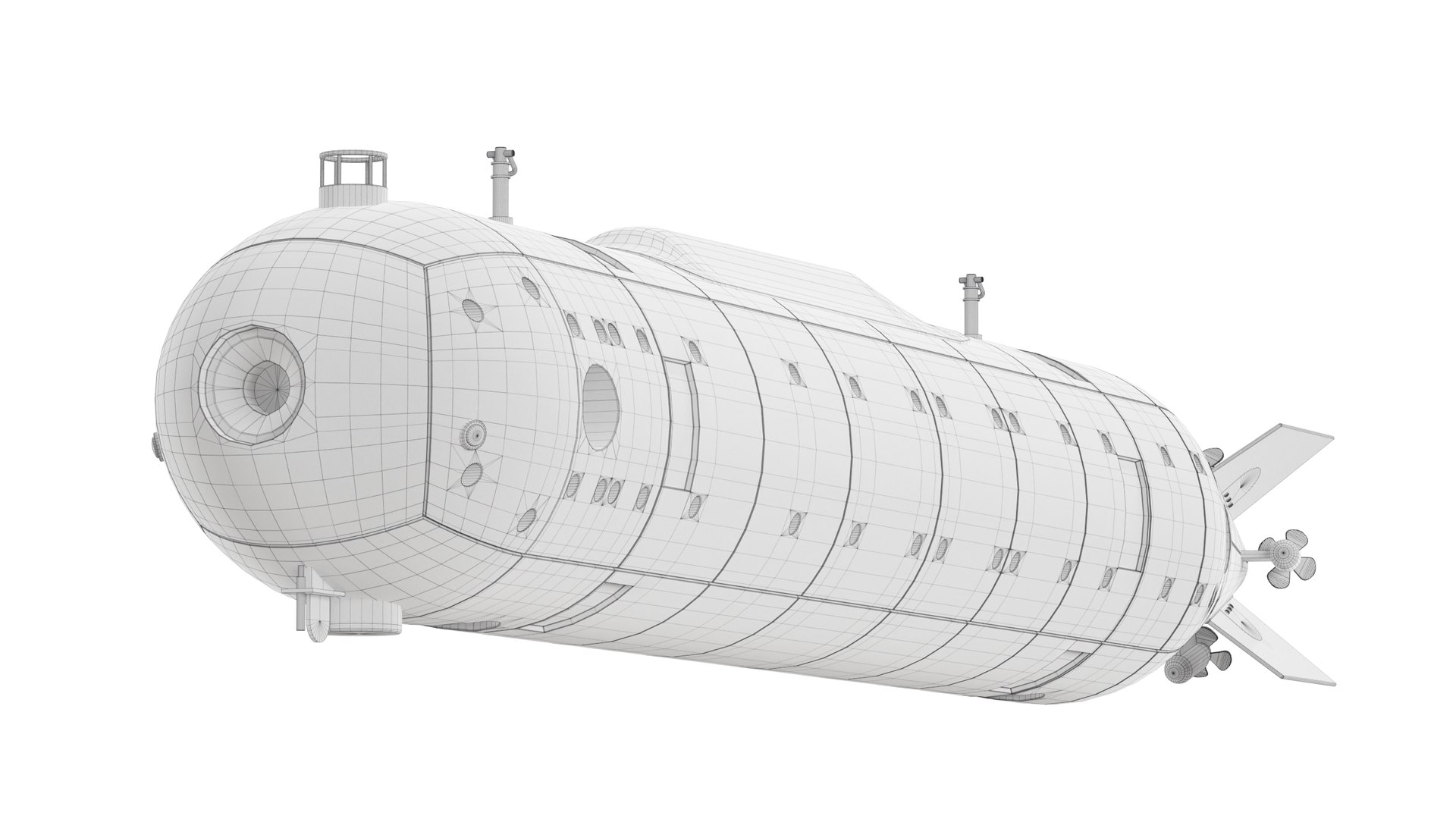 Klavesin 2P-PM Autonomous Underwater Vehicle 3D model - TurboSquid 2153338