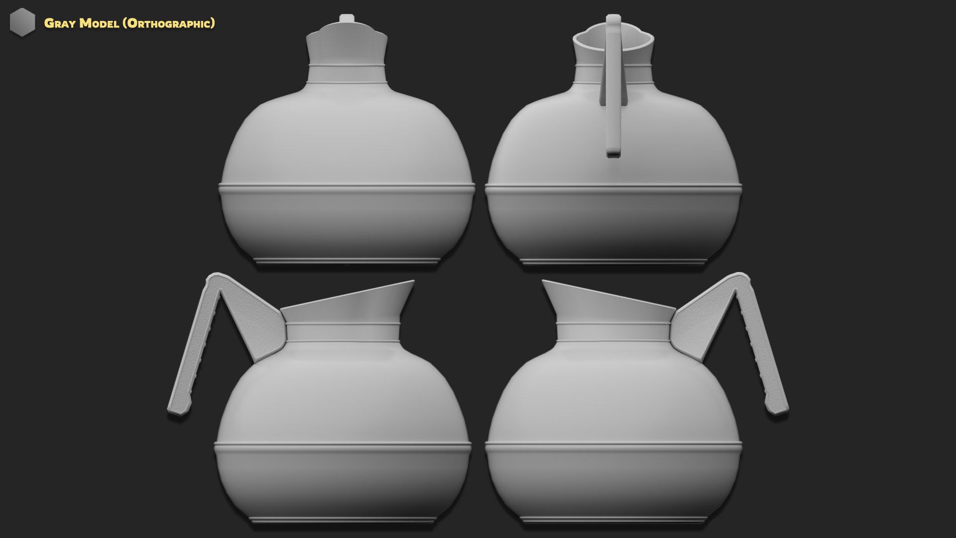 3D Coffee Maker And Pot Assets - TurboSquid 2232578