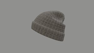 Stylized Beanie Cap 3D model