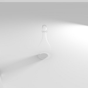 3D glass carafe