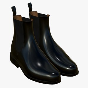 Leather Boots 3D model