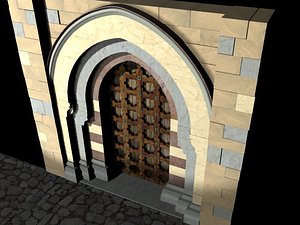 historic portal lombard italian 3d blend
