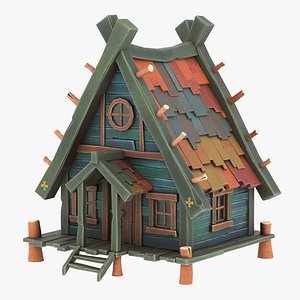 3D Small Shack 01