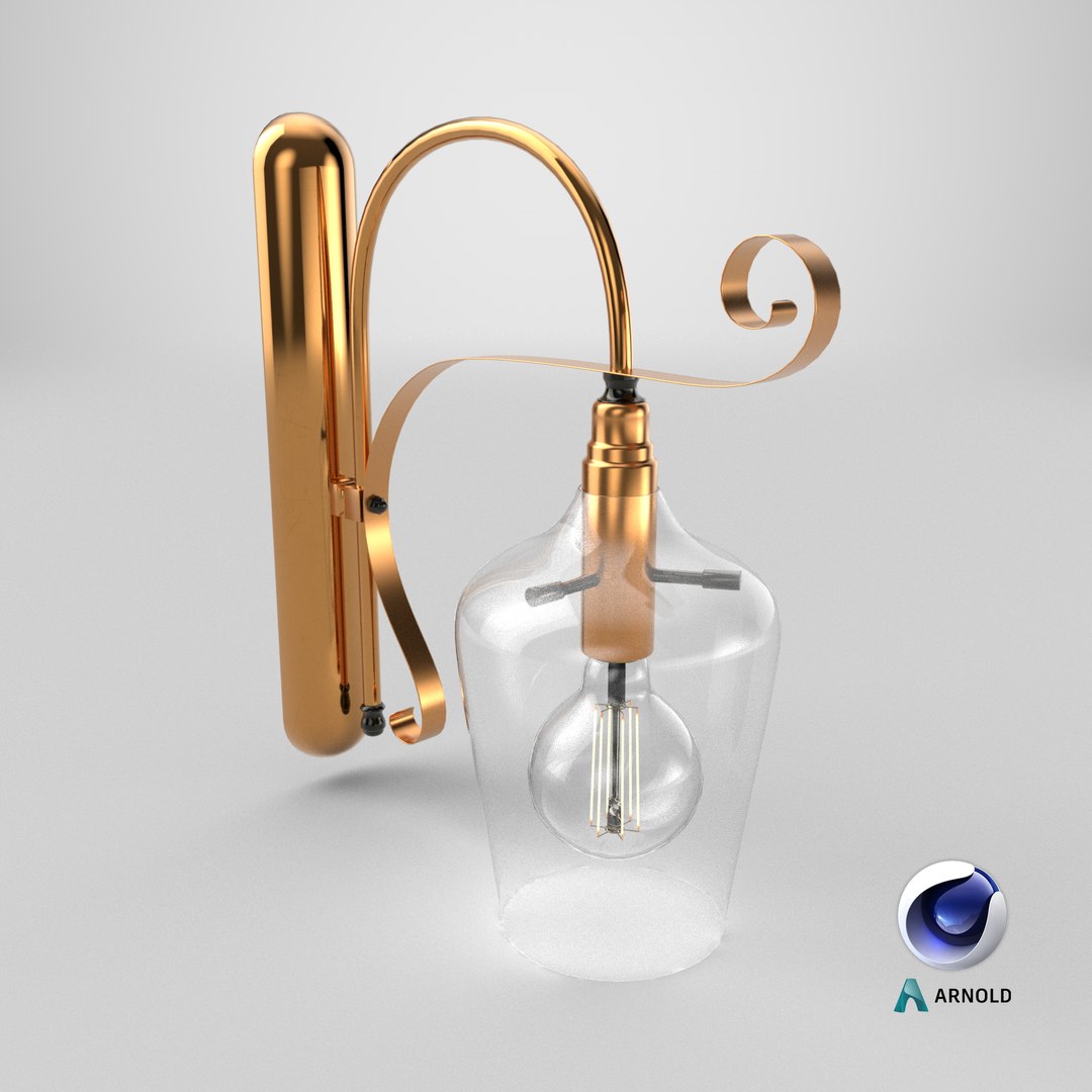 Vintage Sconce Wall Light 3D - TurboSquid 2289303
