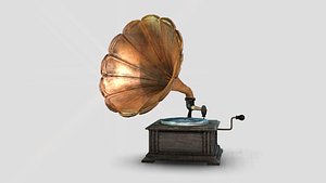 Old Gramophone   3D model