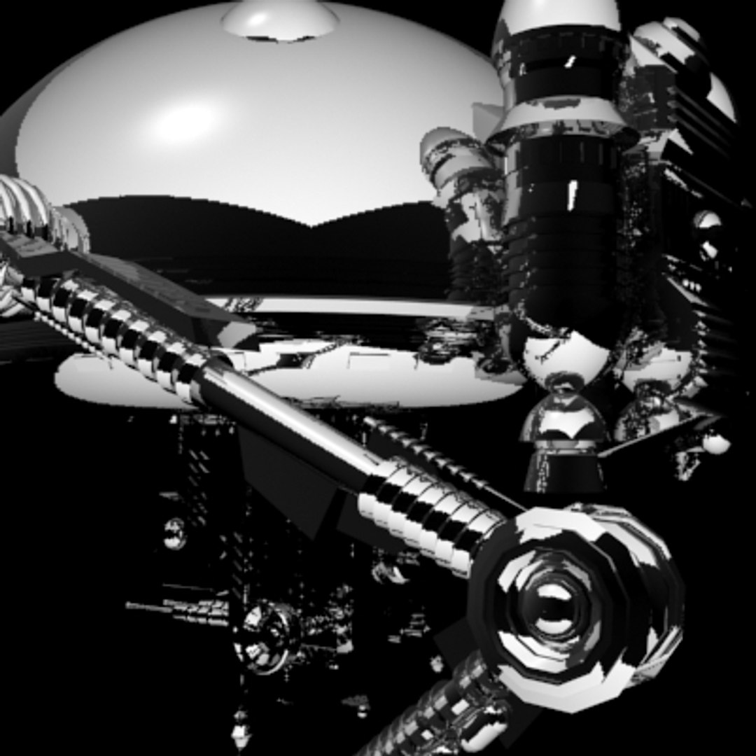 Flying Robot Droid 3d Max