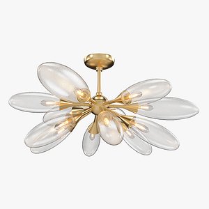 3D Cordoba 39 Inch Flush Ceiling Light model