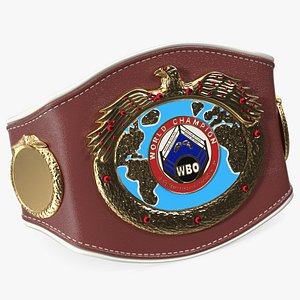 WBO World Champion Belt Fur 3D model