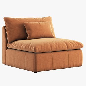 Aria Leather Chair by SIXPENNY 3D model