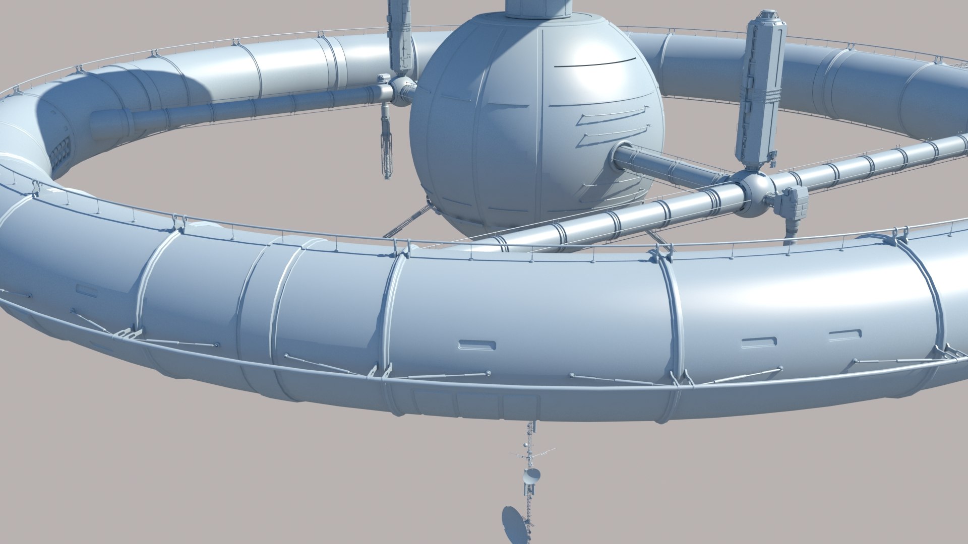 Sci Fi Space Station Model - TurboSquid 1594631