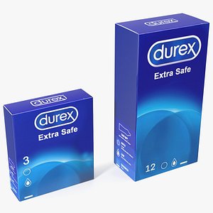 3D Condom Durex Box