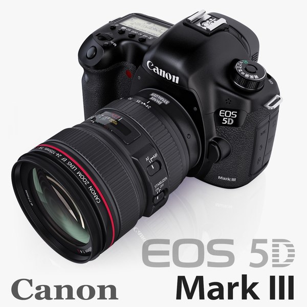佳能EOS 5D Mark III EF 24-105mm3D模型- TurboSquid 1046205