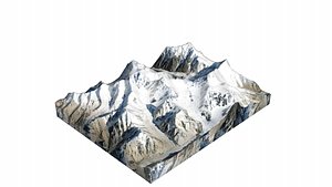 Momhil Sar Mountain model