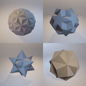 3D set fractal three-dimensional monochrome model