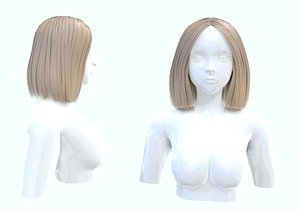 3D Blond Bob Hairstyle