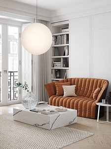 Eclectic Apartment Interior Scene for Cinema 4D and Corona Renderer