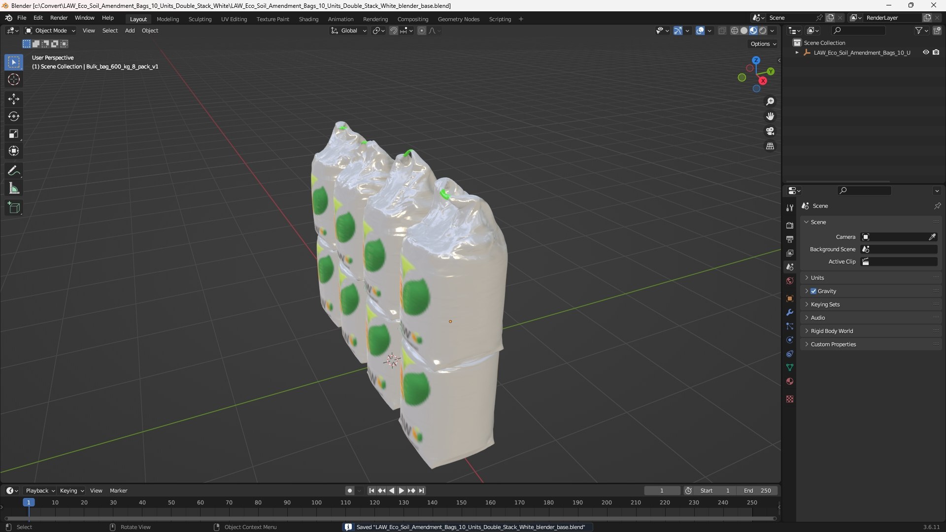 LAW Eco Soil Amendment Bags 10 Units Double Stack White 3D model https://p.turbosquid.com/ts-thumb/1E/zdFjrX/oK/law_eco_soil_amendment_bags_10_units_double_stack_white_1001/jpg/1763347114/1920x1080/fit_q87/57a8ed3f0c6113261eff0ff9affc1910b4084e84/law_eco_soil_amendment_bags_10_units_double_stack_white_1001.jpg