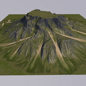 3D mountain games maps