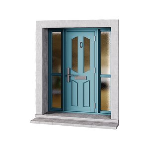 door for interior or exterior 2 3D model