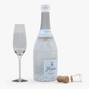Freixenet Prosecco Sparkling Wine and Glass