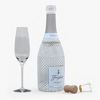 Freixenet Prosecco Sparkling Wine and Glass