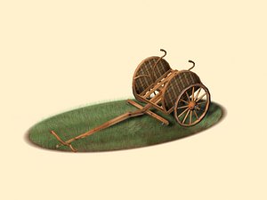 3d british chariot model