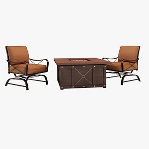 mahone pit seating 3d obj