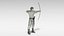 3D archer bow sword model