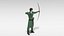 3D archer bow sword model