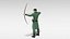 3D archer bow sword model