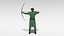3D archer bow sword model