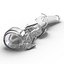 Broken Beer Bottle 3 3D Model