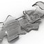 Broken Beer Bottle 3 3D Model