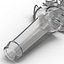 Broken Beer Bottle 3 3D Model