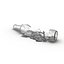 Broken Beer Bottle 3 3D Model
