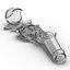 Broken Beer Bottle 3 3D Model