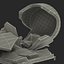 Broken Beer Bottle 3 3D Model