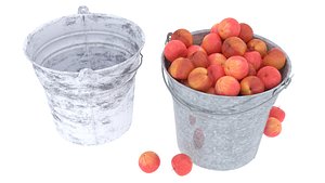 Apple Buckets 3D model