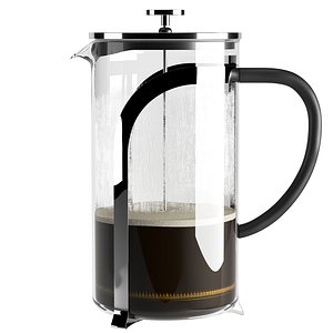 french press 3D model
