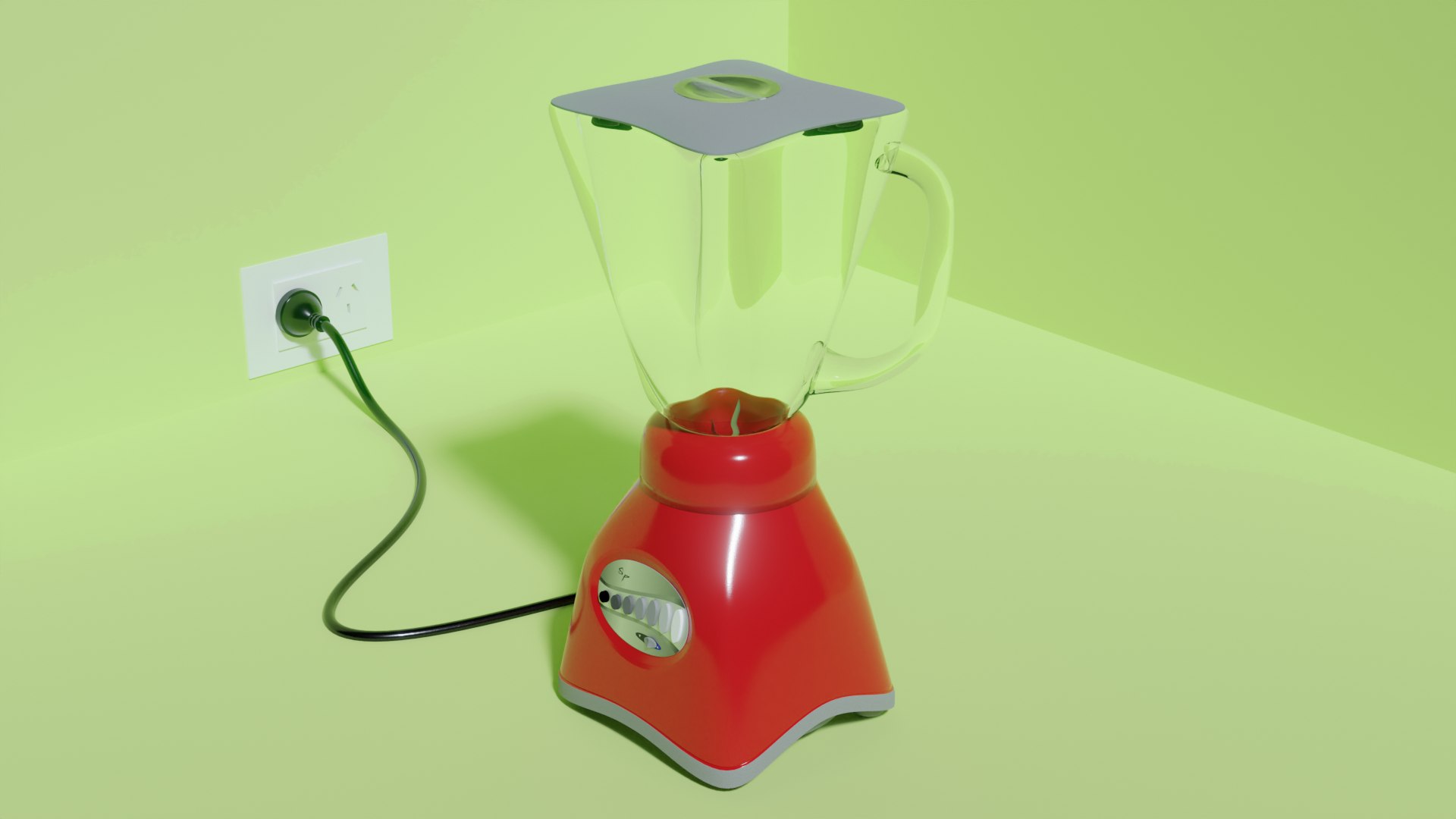 Red Blender 3D TurboSquid 1976319