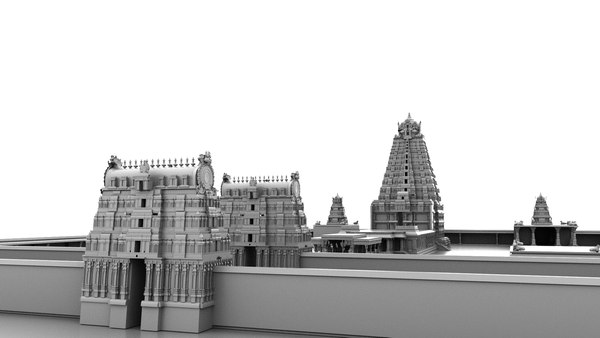 3D Brihadeeswara Temple Thanjavur - TurboSquid 1714568