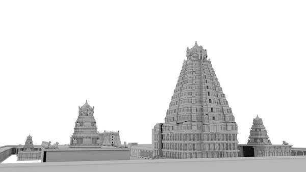 3D Brihadeeswara Temple Thanjavur - TurboSquid 1714568