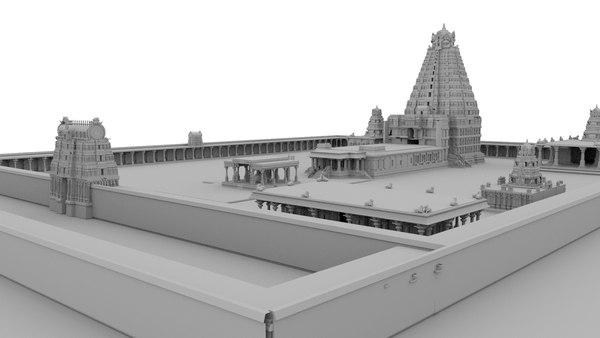 3D Brihadeeswara Temple Thanjavur - TurboSquid 1714568