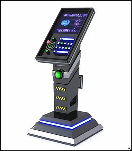 3D sci-fi panel model